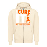 Sandshell just cure it ms multiple sclerosis awareness Zipper Hoodie - artisFamous
