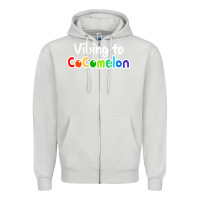 Dove Grey kids vibing to cocomelon Zipper Hoodie - artisFamous