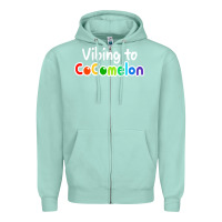 Seafoam kids vibing to cocomelon Zipper Hoodie - artisFamous
