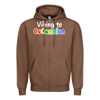 Chestnut kids vibing to cocomelon Zipper Hoodie - artisFamous
