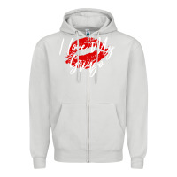 Dove Grey kiss lips i love my gringo wife girlfriend premium Zipper Hoodie - artisFamous