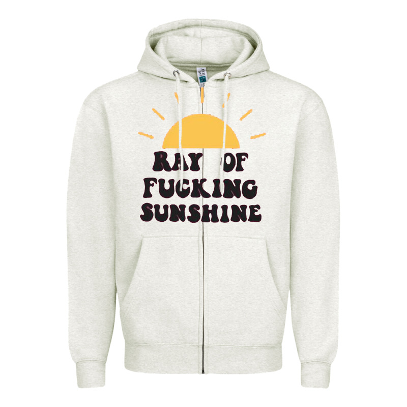 Ray Of Sunshine Zipper Hoodie by artisFamous | Teevron