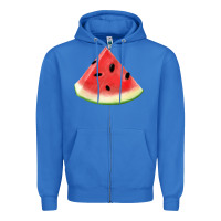 True Royal Watermelon Slice Png Zipper Hoodie - artisFamous