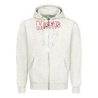 Oatmeal Heather mis .fits splat .ter t shirt Zipper Hoodie - artisFamous
