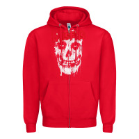 Red mis .fits splat .ter t shirt Zipper Hoodie - artisFamous