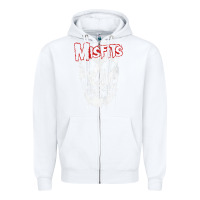 White mis .fits splat .ter t shirt Zipper Hoodie - artisFamous