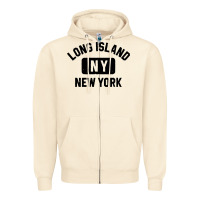 Sandshell long island ny gym style distressed amber print Zipper Hoodie - artisFamous