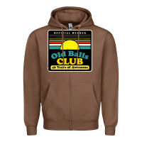Chestnut mens old balls club 40 years awesome Zipper Hoodie - artisFamous