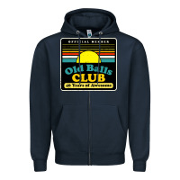 Navy mens old balls club 40 years awesome Zipper Hoodie - artisFamous