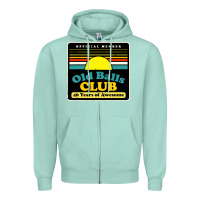 Seafoam mens old balls club 40 years awesome Zipper Hoodie - artisFamous