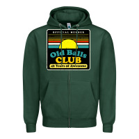 Sports Green mens old balls club 40 years awesome Zipper Hoodie - artisFamous