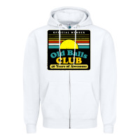 White mens old balls club 40 years awesome Zipper Hoodie - artisFamous
