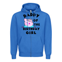 True Royal mens peppa pig daddy of the birthday Zipper Hoodie - artisFamous
