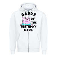 Mens Peppa Pig Daddy Of The Birthday Zipper Hoodie | Teevron