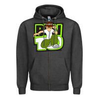 Charcoal Heather ben tennyson ben 10 Zipper Hoodie - artisFamous