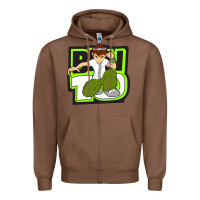 Chestnut ben tennyson ben 10 Zipper Hoodie - artisFamous