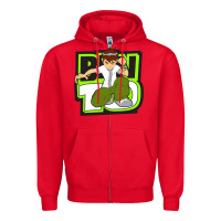 Red ben tennyson ben 10 Zipper Hoodie - artisFamous