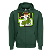 Sports Green ben tennyson ben 10 Zipper Hoodie - artisFamous