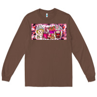 Chestnut Valentine Coffee Long Sleeve Tee - CowhideDigitalArt