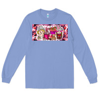 Colony Blue Valentine Coffee Long Sleeve Tee - CowhideDigitalArt