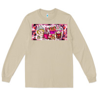 Mushroom Valentine Coffee Long Sleeve Tee - CowhideDigitalArt