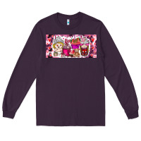Plum Valentine Coffee Long Sleeve Tee - CowhideDigitalArt