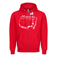 Red masters tournament Zipper Hoodie - artisFamous