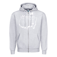 Heather Grey masters tournament Zipper Hoodie - artisFamous