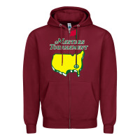 Burgundy masters tournament Zipper Hoodie - artisFamous