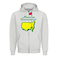 Dove Grey masters tournament Zipper Hoodie - artisFamous