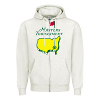 Oatmeal Heather masters tournament Zipper Hoodie - artisFamous