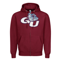 Burgundy gonzaga university bulldogs Zipper Hoodie - artisFamous
