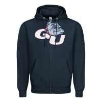 Navy gonzaga university bulldogs Zipper Hoodie - artisFamous