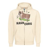Sandshell hard corg Zipper Hoodie - artisFamous