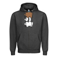 Charcoal Heather we bare bears the movie Zipper Hoodie - artisFamous
