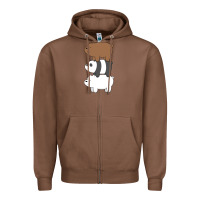 Chestnut we bare bears the movie Zipper Hoodie - artisFamous
