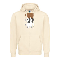 Sandshell we bare bears the movie Zipper Hoodie - artisFamous