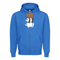 True Royal we bare bears the movie Zipper Hoodie - artisFamous