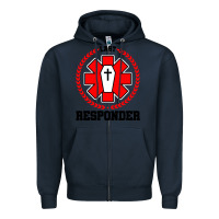 Navy morgue embalmer funeral director mortician Zipper Hoodie - artisFamous