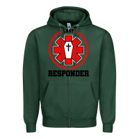 Sports Green morgue embalmer funeral director mortician Zipper Hoodie - artisFamous