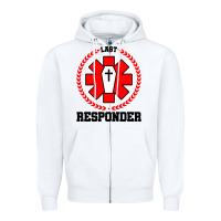 White morgue embalmer funeral director mortician Zipper Hoodie - artisFamous