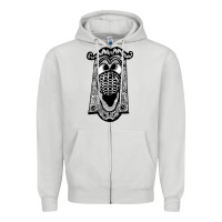 Dove Grey alice in wonderland doorknob Zipper Hoodie - artisFamous