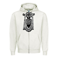 Oatmeal Heather alice in wonderland doorknob Zipper Hoodie - artisFamous