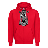 Red alice in wonderland doorknob Zipper Hoodie - artisFamous
