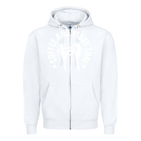 White caffè e muay thai divertente Zipper Hoodie - artisFamous