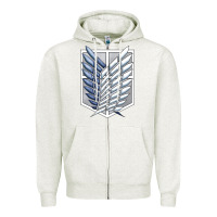 Oatmeal Heather Titan Japan Zipper Hoodie - artisFamous