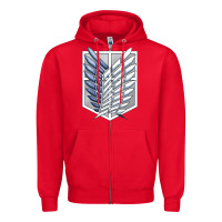 Red Titan Japan Zipper Hoodie - artisFamous
