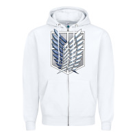 White Titan Japan Zipper Hoodie - artisFamous