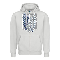 Dove Grey Titan Japan Zipper Hoodie - artisFamous