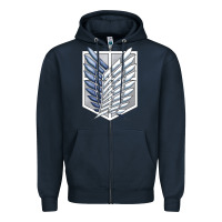 Navy Titan Japan Zipper Hoodie - artisFamous